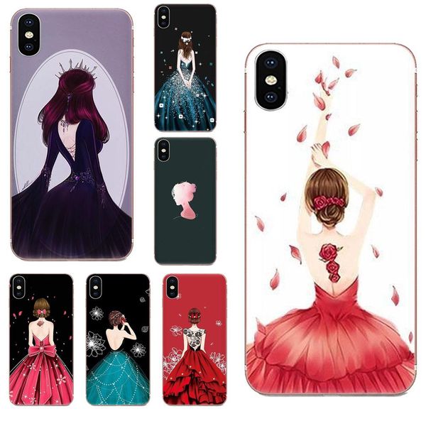 

custom for htc desire 530 626 628 630 816 820 830 one a9 m7 m8 m9 m10 e9 u11 u12 life plus soft tpu pattern beautiful girl rose heart
