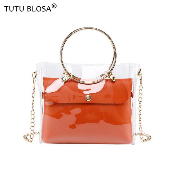 

мини пвх желе мешок мода конфеты цвет небольшой прозрачный плечо цепи сумка для женщин pu вставить кошелек лето повседневная клатч тотализат