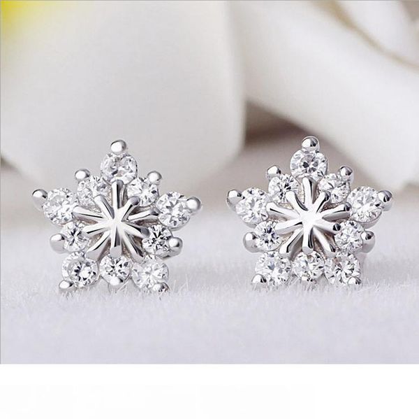 

женщина женщины женские модели пентаграмма серьги рождество снежинка корейская версия полный бриллиантовых украшений гипоаллергенный ухо жен, Golden;silver