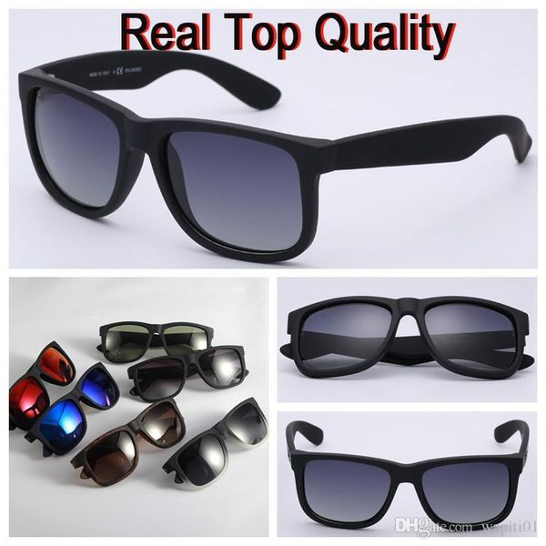 

4165 brand sunglasses justin model for man woman polarized uv400 lenses with original boxes, packages, accessories, everything, White;black