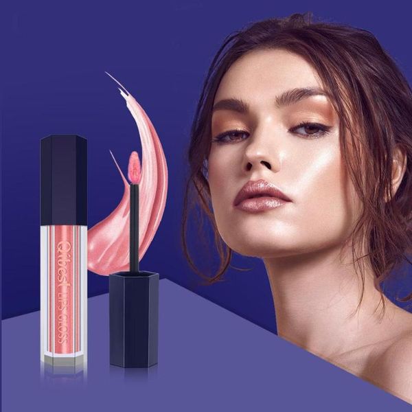 

lipstick glitter lip gloss long-lasting non-stick cup waterproof brighten color shimmer