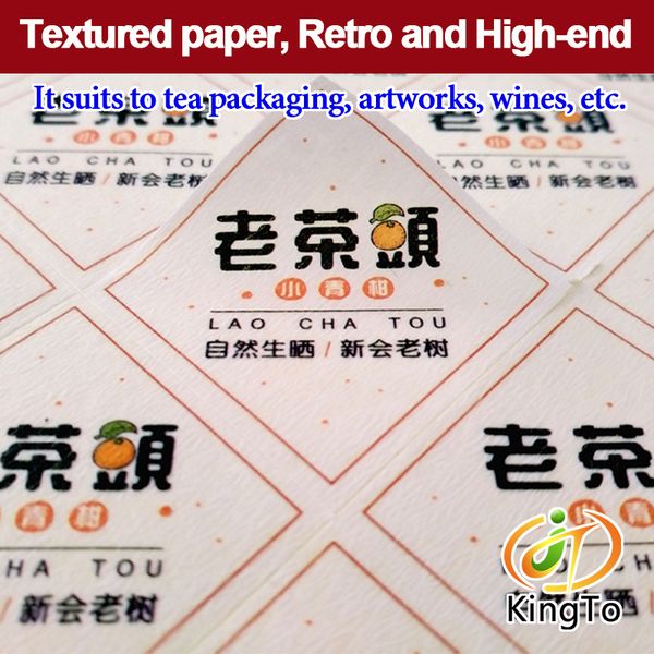 

die cut textured paper adhesive sticker