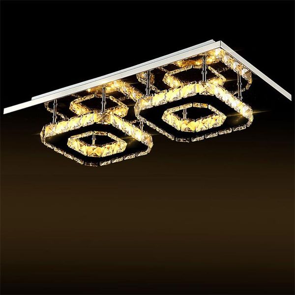 

прямоугольник хрустальный потолочный светильник проход простой светодиодный светильник крыльцо коридор свет маленький кристалл скрытого монт