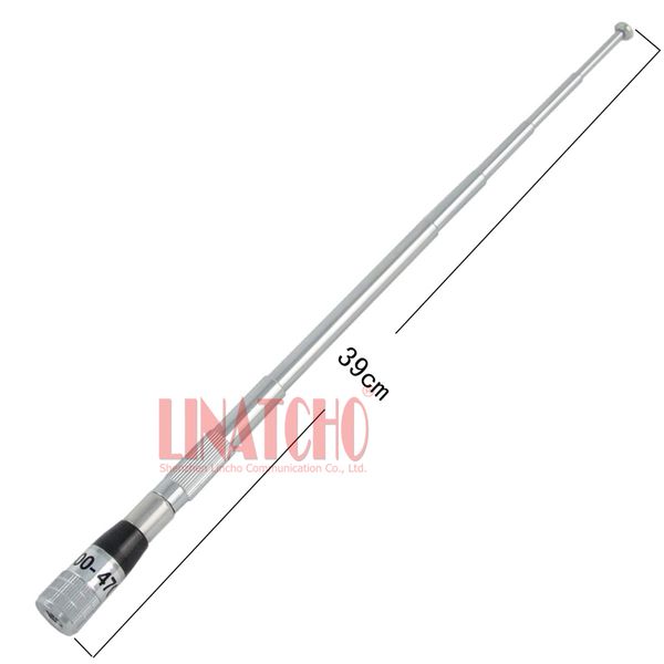 

40cm metal foldable telescopic uhf 400-470mhz walkie talkie radio two way radio antenna sma male connector
