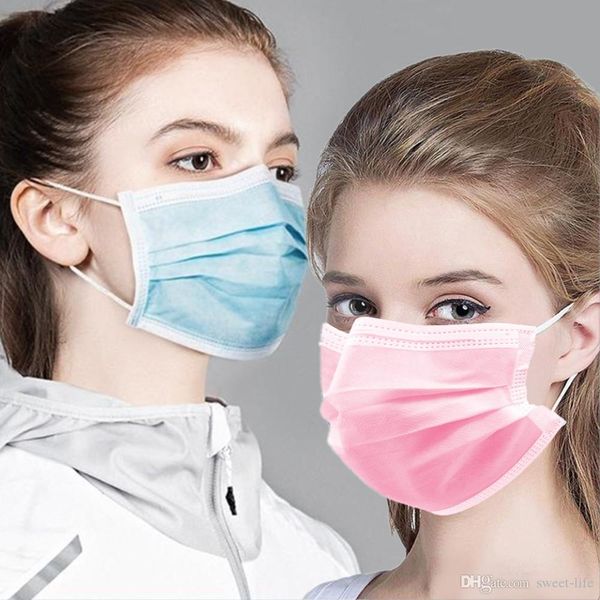 

Black Adults Disposable Face Masks Anti-Dust Fog-Proof 3-PLY Thickened Labor Protection Facemask to Prevent Saliva Mask