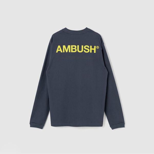 

19fw ambush workshop exclusive logo tshirt printed tee long sleeves men women casual simple street skateboard fashion ab, White;black