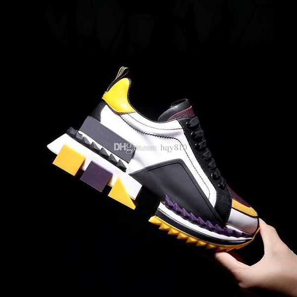 

fashion designer shoes new arrive luxury casual shoes genuine leather designer sneakers size 35-45 model ml011, Black
