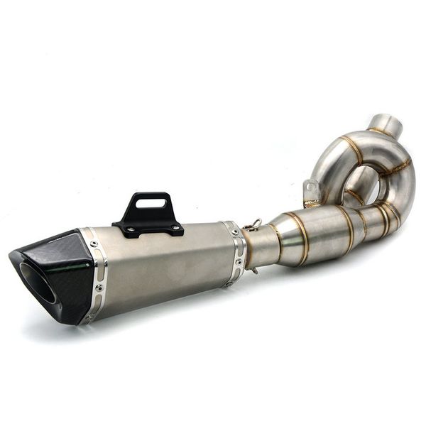 

for z800 motorcycle exhaust middle session pipe connection muffler escape stainless steel tube motorbike accessories