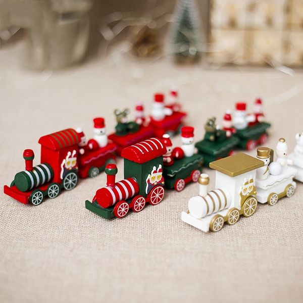 

christmas decoration for home little train popular wooden train decor christmas valentine's day gift new year supplies