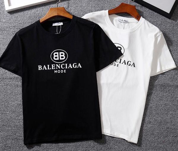 

2019 new tee bb cotton cla ic letter logo print hort leeve o neck t hirt men and women t hirt wear ca ual tee xxl