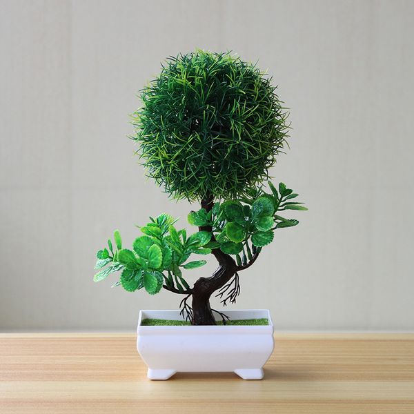 

artificial fake potted ary ball plant simulated plastic bonsai home garden