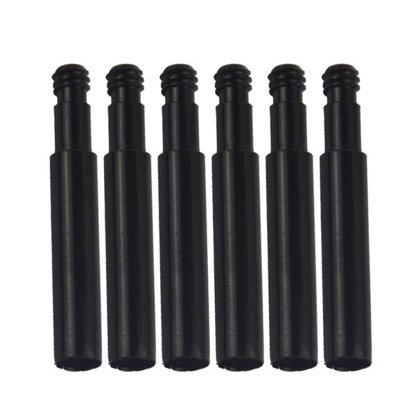 

racing 6pcs/set presta valve extension black bicycle wheel aluminium valve extender , black