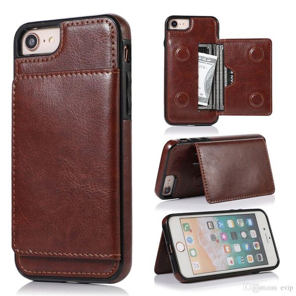 

ell retro pu leather case for iphone 11 7 8 6s plus xr xs max card slot phone holder case for iphone 11 2019 11 pro max cover
