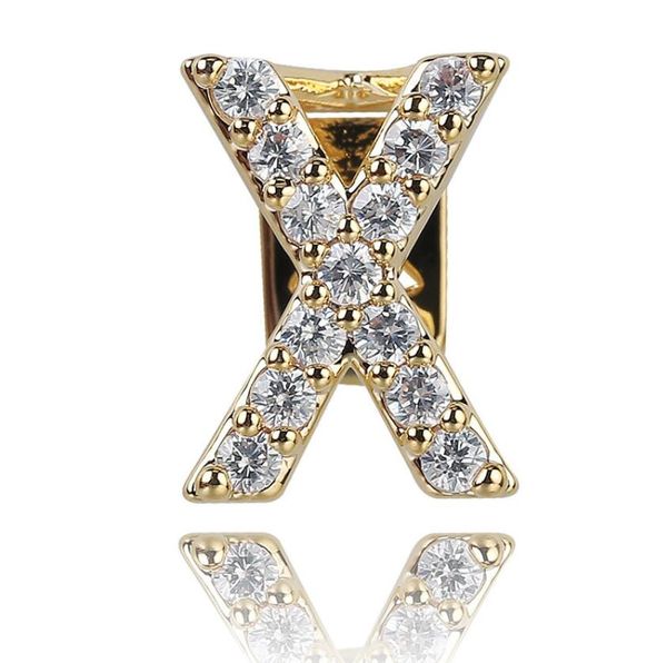 

bling iced out single letter teeth grillz men name grills cosplay party male rapper jewelry gold silver jewelry, Black