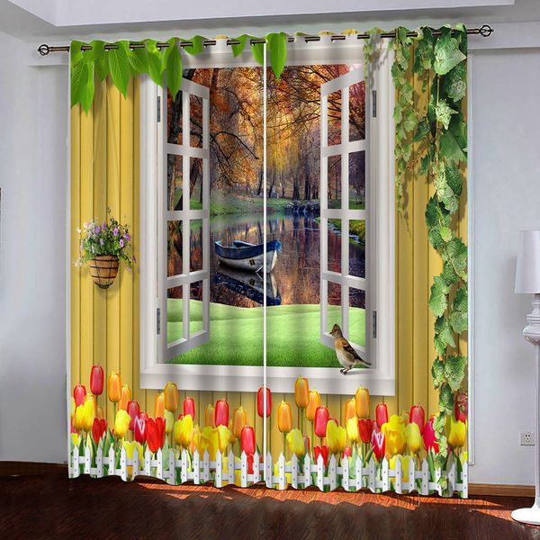 

custom any size p window curtains bedroom living room windproof thickening blackout curtains