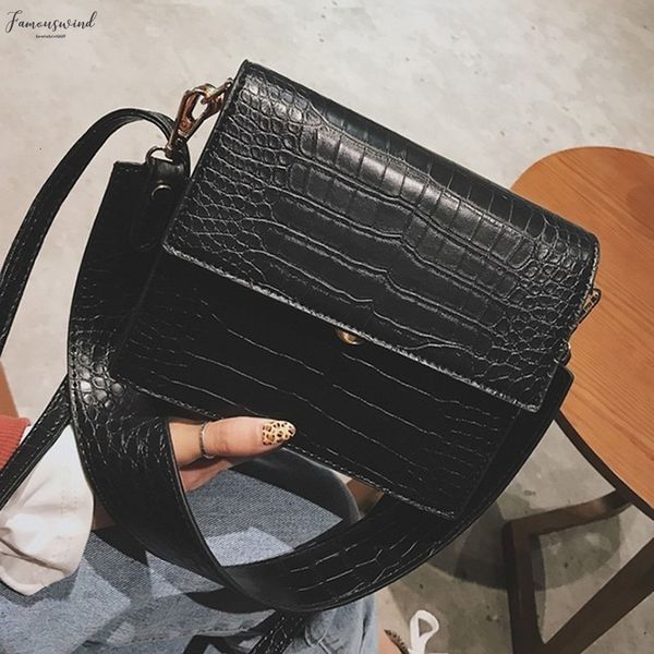 

fashion handbag women crossbody bags stone pattern trend shoulder bag large capacity leather messenger bag bolsa feminina j4s