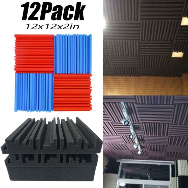 2019 12pack Wedge Acoustic Foam Studio Recording Ceiling Soundproof Panels Sound Absorption Tiles Fireproof 12 12 2in From Beiyinsx 20 11