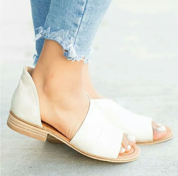 

женские сандалии лето дамы девушки круглый toe голеностопного hollow сандал дышащий женский soft пляжи подошва обуви плюс размер, Black