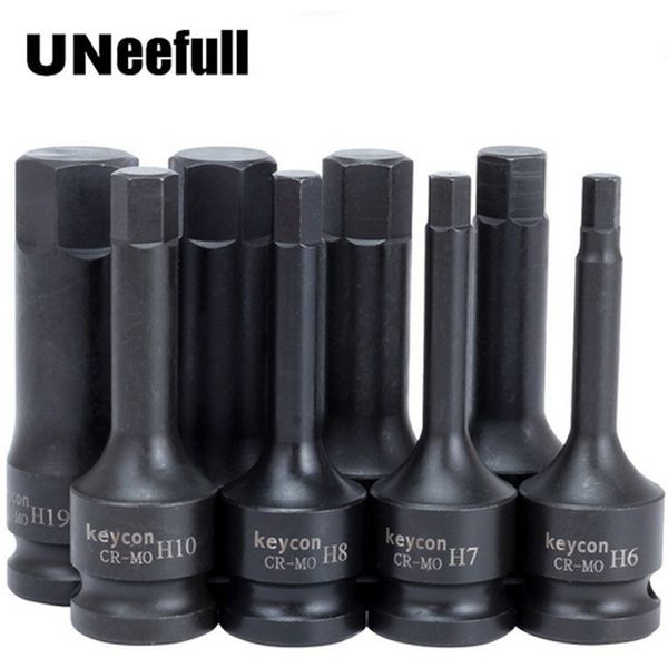 

78mm long 1/2" 12.5mm drive grey pneumatic hex driver socket inner hexagon head screwdriver bit pneumatic h-type hexagon socket