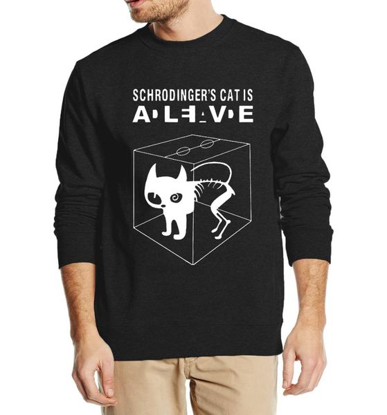 

the big bang theory schrodinger's cat 2016 new autumn winter men sweatshirt fashion hoodies streetwear tracksuit clothing, Black