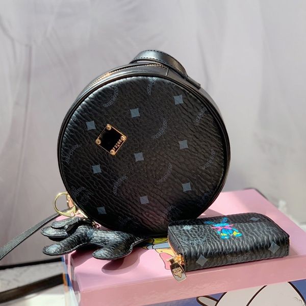 

women wallets shoulder bag handbags adjustable shoulder strap saddle bag retro round m letter pendant ing