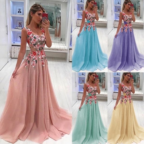 

New Many Colors Wedding Bridesmaid Evening Prom Gown Formal Party Dress Women Fashion Sleeveless Sequins Long Dress Plus Size