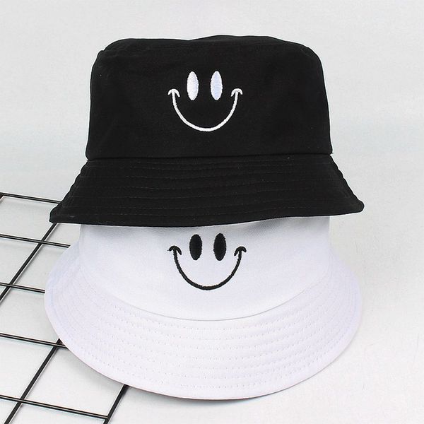 

1pc fashion female han version fisherman hat the tide sun visor hat selling spring summer women leisure smiling printed