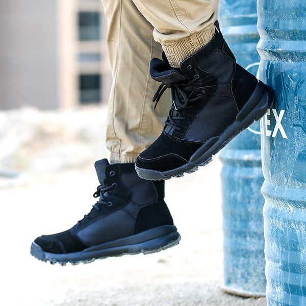 

2020 new winter boots men's winter shoes warm plush fur snow boots men's ankle style, Black