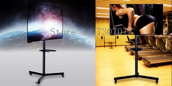 14'-42'-42'Movable lcd plasma giratório de tv bracket lcd montagem led stand tv rack de exibição de trole com roda, suporte máximo 30kg peso