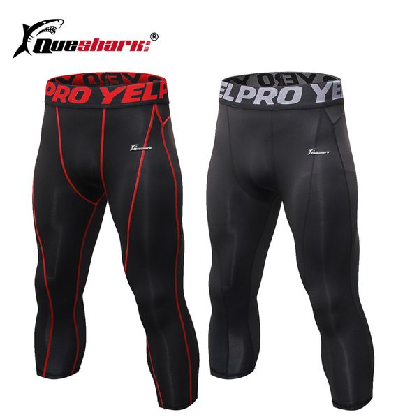 

queshark идущие колготки мужчины спорт гетры спортивная длинные брюки йога брюки зимний спорт compression быстросохнущий штаны