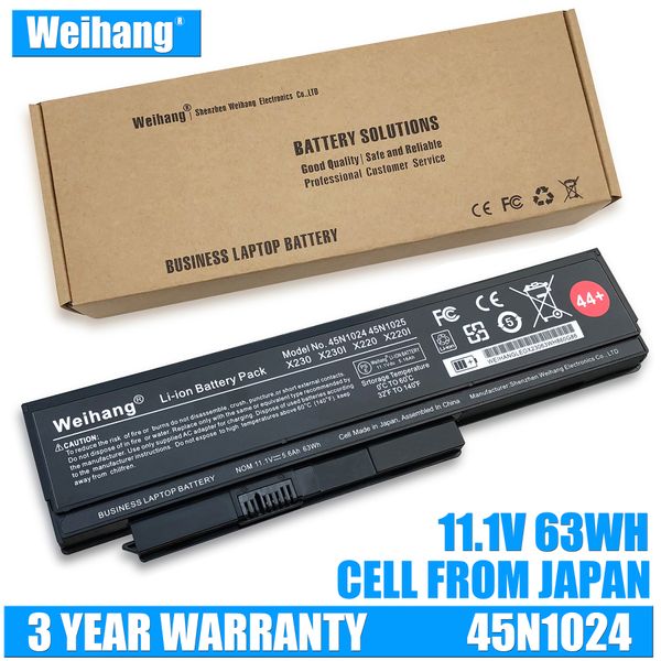 Weihang Japanische Zelle 45N1025 Laptop-Akku für Lenovo Thinkpad X230 X230i X220 X220I X220S 45N1024 45N1022 45N1029 45N1033