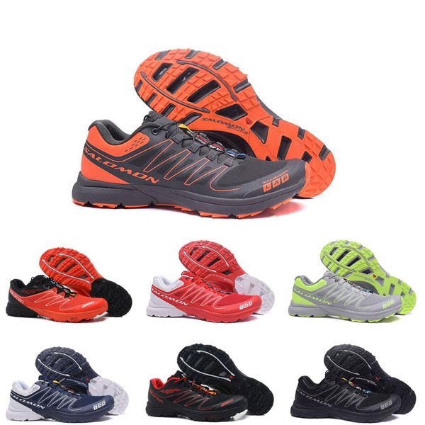 

2019 new running shoes s -lab men sneakers orange red black mens shoes fashion athletic outdoor trainers size 40-46