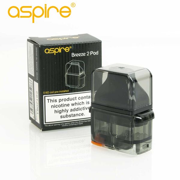 

Aspire Breeze 2 сменный стручок с детским замком breeze coil 0.6 ohm и 1.0 NS катушки 100% оригинал