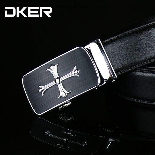 

carved automatic buckle belt new fashion men's leather leather belt a-625, Black;brown