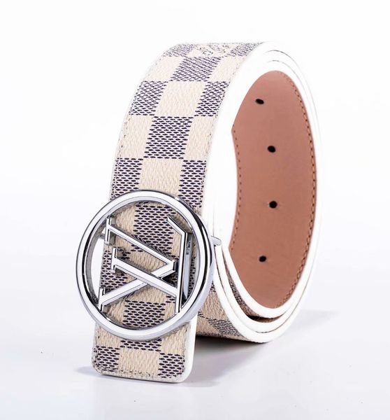 

2019 1fashion men buckle fashion genuine leather women v belts for men letter double h buckle men women belts, Black;brown