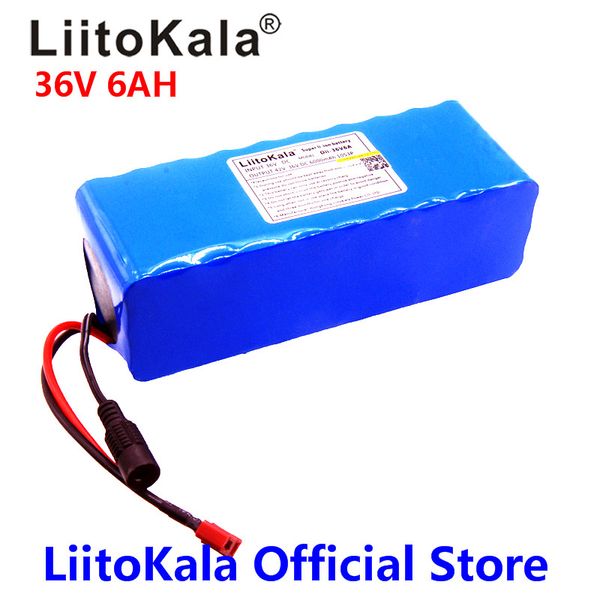 

liitokala 36v 6ah 500w 18650 lithium battery 36v 8ah electric bike battery with pvc case for electric bicycle