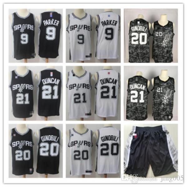 

mens san antonio spurs 50 david robinson 21 tim duncan 20 manu ginobili 9 tony parker basketball jersey, Black;red
