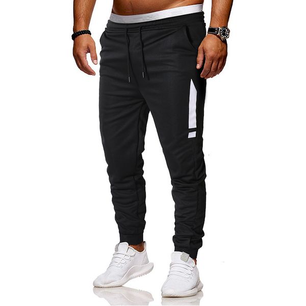 

2019 new style men's fashion casual athletic pants, Black