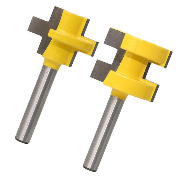 

2pc 1/4 inch shank tongue and groove router bit for woodworking cutter tools