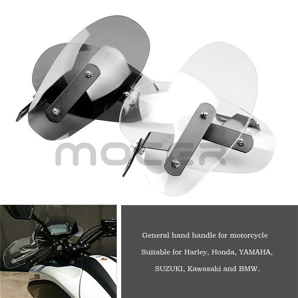 

2 pcs/set motorcycle universal handle shield windshield handguard handlebar guard wind deflector fit for