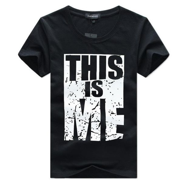 

new luxury men's casual t-shirt men's t-shirt fashion men's designer short-sleeved high-quality cotton t-shirt size s-5xl, White;black