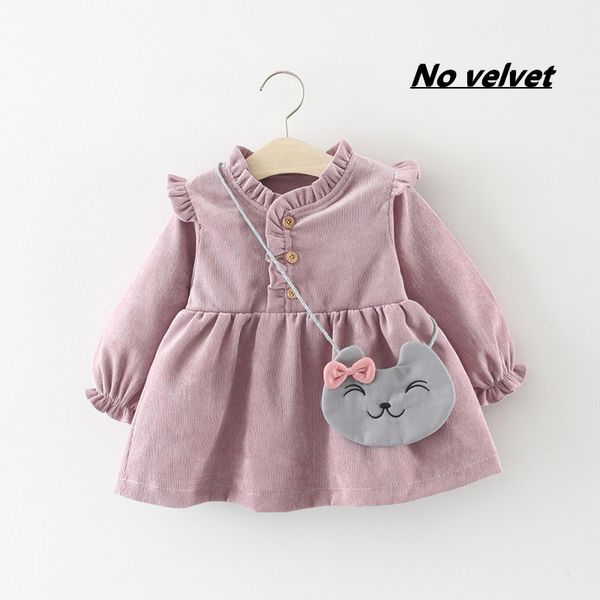 

детская одежда 2020 осень весна одежды толстые теплые ребёнки платье принцессы velvet с длинным рукавом платья бальные платья детская одежда, Red;yellow