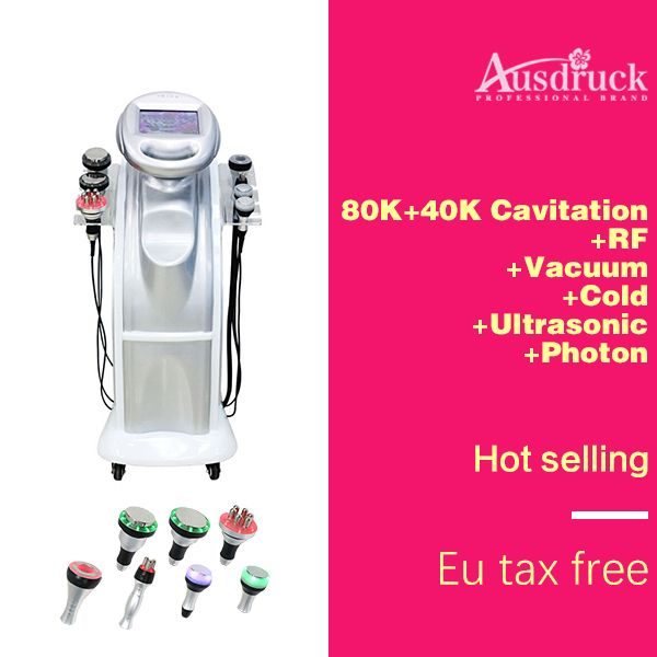 

2018 new professional 80k strong ultrasonic cavitation machine liposuction slimming body shape spa cellulite contour facial cold treatment
