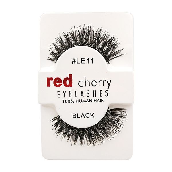 

new natural false eyelashes red cherry hand made long volume 12 pairs lot black eyelashes ing