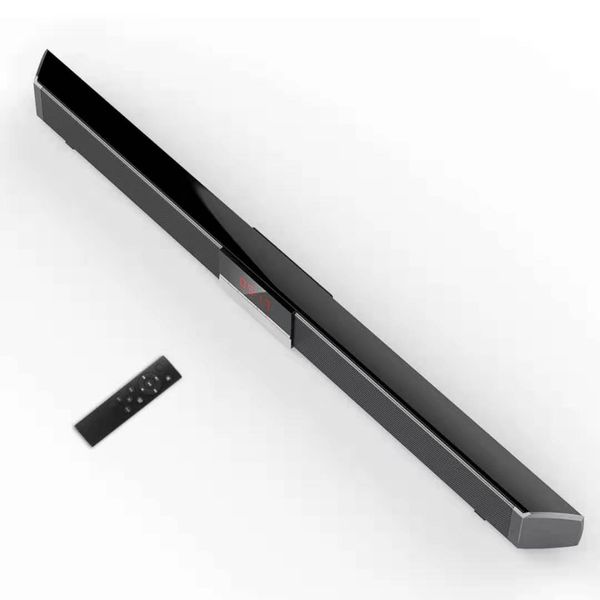 

sr100 powerful bluetooth tv soundbar 40w wireless slim stereo speaker built-in subwoofer for tv sound system ai speakers