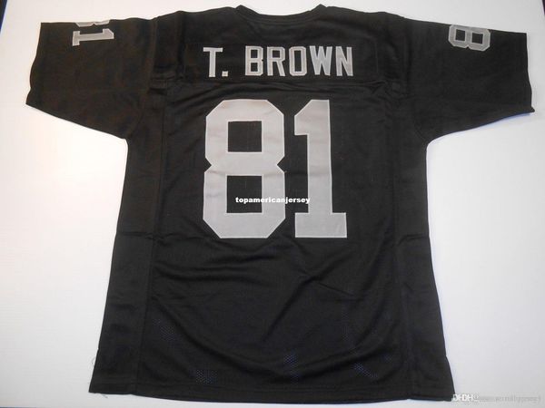 

retro custom sewn stitched #81 tim black mitchell & ness jersey s-5xl,6xl men's football jerseys rugby, Black;blue
