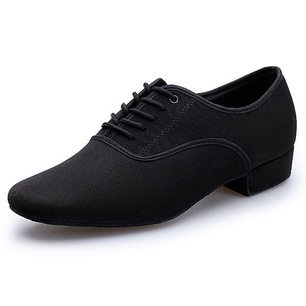 

plus size 39-46 indoor dance shoes men black latin ballroom salsa shoes low heel tango ballroom jazz dance