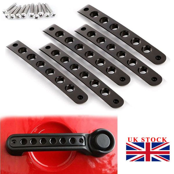 

door handle tailgate aluminum trim insert for 2007-2016 wrangler aluminum front rear door grab handle inserts cover