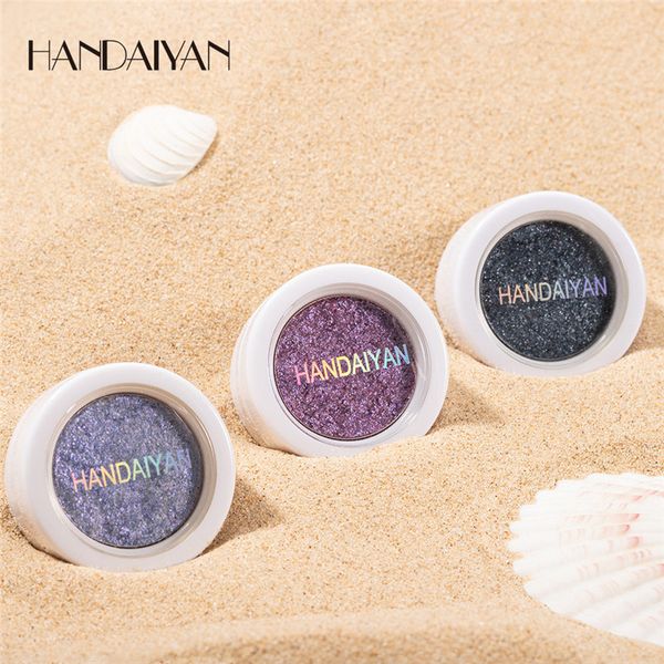 HANDAIYAN Glitter Lidschatten Creme Highlighter Festival Glitter Tattoo Körper Gel Holographische Make-Up Augen Pigment Lidschatten Kit Maquiagem