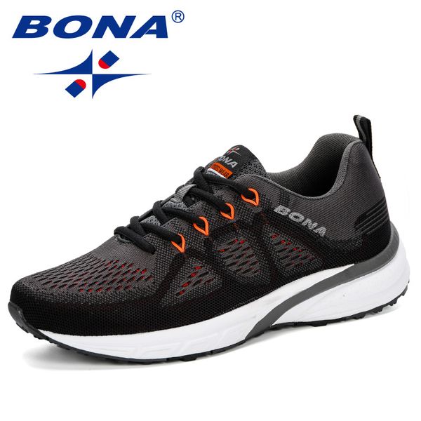 

bona 2019 sneakers men shoes sport mesh trainers lightweight baskets femme running shoes -knitting outdoor athletic men